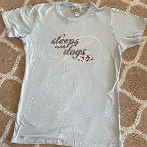Sleeps with Dogs Womens Tshirt NWOT
